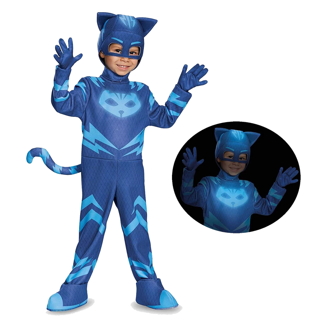 Disguise PJ Masks Catboy Glow-in-Dark Deluxe Costume - Small (2T) Costumes 3 Disguise PJ Masks Catboy Glow-in-Dark Deluxe Costume - Small (2T) Costumes