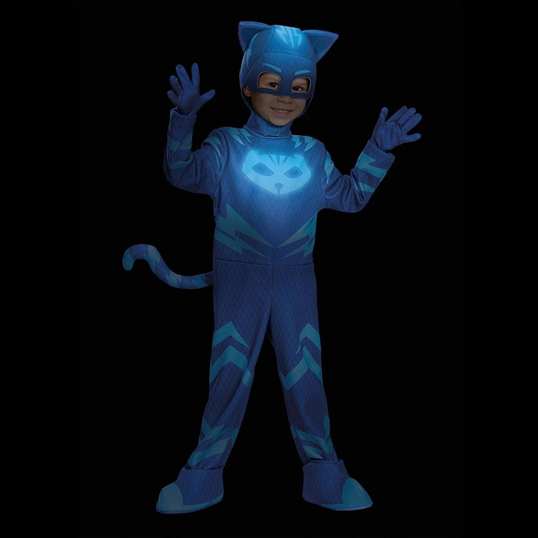 Disguise PJ Masks Catboy Glow-in-Dark Deluxe Costume - Small (2T) Costumes 4 Disguise PJ Masks Catboy Glow-in-Dark Deluxe Costume - Small (2T) Costumes