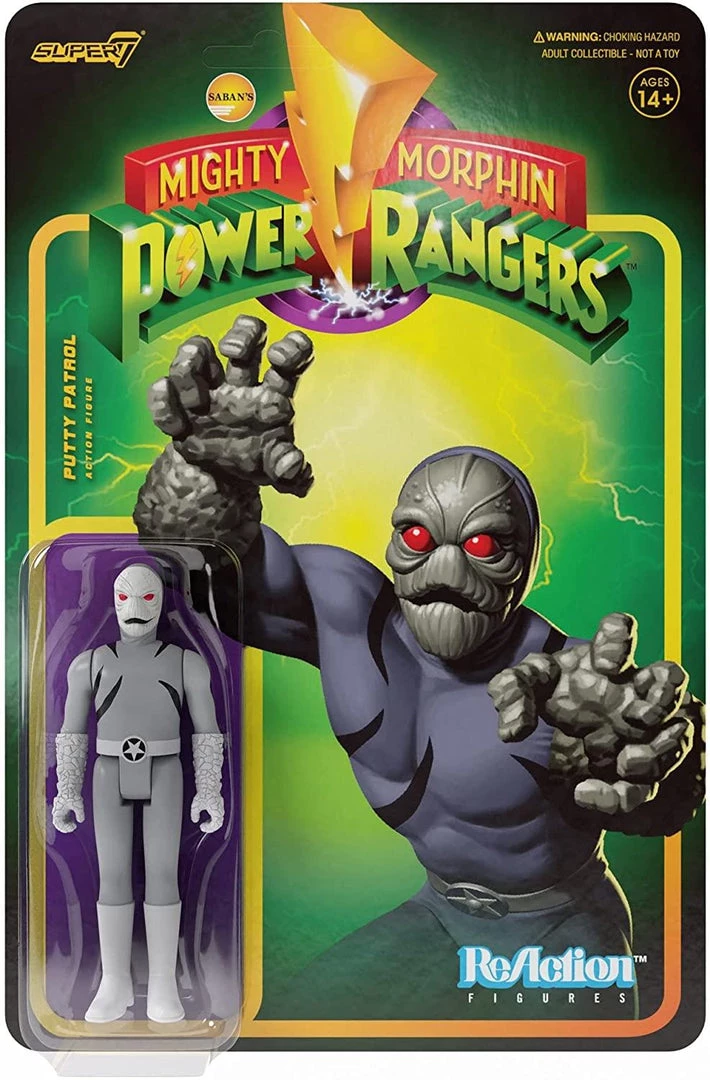 Action Figures Mighty Morphin Power Rangers Putty Patroller Wave 1 Villian Figure Super7 3 Action Figures Mighty Morphin Power Rangers Putty Patroller Wave 1 Villian Figure Super7