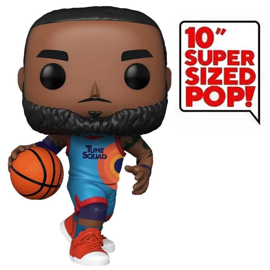 Funko Pop LeBron James Space Jam Legacy Jumbo 10" #1095 Basketball Figure 3 Funko Pop LeBron James Space Jam Legacy Jumbo 10" #1095 Basketball Figure