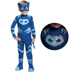 Disguise PJ Masks Catboy Deluxe Light-Up Toddler Boys Costume - 2T Costumes
