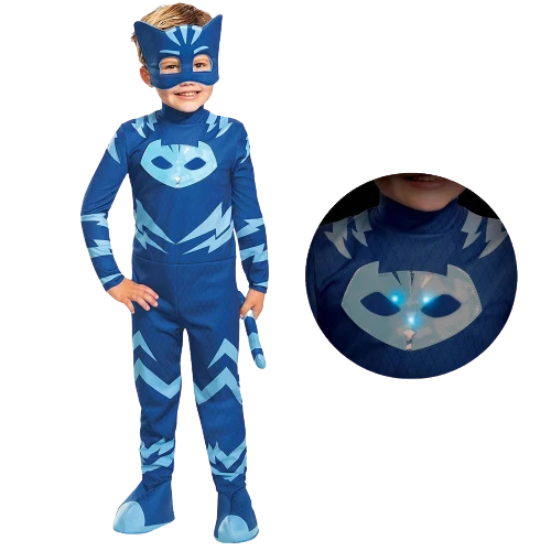 Disguise PJ Masks Catboy Deluxe Light-Up Toddler Boys Costume - 2T Costumes 3 Disguise PJ Masks Catboy Deluxe Light-Up Toddler Boys Costume - 2T Costumes