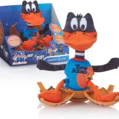 Plush Toys Space Jam A New Legacy: Daffy Duck Plush Drop 'n Pop Basketball Kids Interactive Toy WOW! Stuff