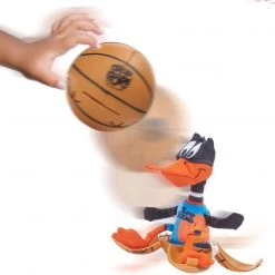 Plush Toys Space Jam A New Legacy: Daffy Duck Plush Drop 'n Pop Basketball Kids Interactive Toy WOW! Stuff