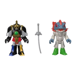 Fisher-Price Mighty Morphin Power Rangers Thunder Megazord & Pirantishead Action Figures