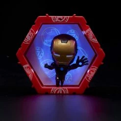 Marvel Avengers Iron Man Metallic Light-Up Connect Figure Superhero Collectible WOW Pods