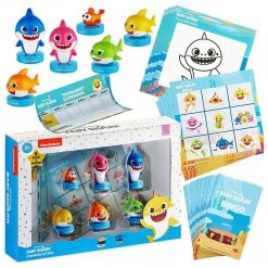 Baby Shark Game Character Bingo Cards Coloring Stampers Figure Play Set PMI International Action Figures