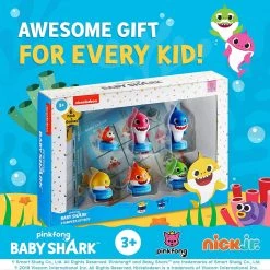 Baby Shark Game Character Bingo Cards Coloring Stampers Figure Play Set PMI International Action Figures