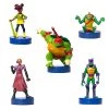 Teenage Mutant Ninja Turtles Stamps 5pk Raph April Foot Lieutenant Mikey Figure PMI International Action Figures