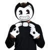 Bendy And The Ink Machine Mask & Gloves Adult Accessory Kit Costume Set Disguise Costumes 1 Bendy And The Ink Machine Mask & Gloves Adult Accessory Kit Costume Set Disguise Costumes