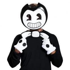 Bendy And The Ink Machine Mask & Gloves Adult Accessory Kit Costume Set Disguise Costumes