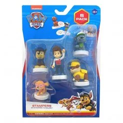 Paw Patrol Characters Stampers 5pk Birthday Cake Toppers Party Favor Figure PMI International Action Figures