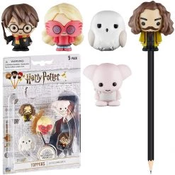 Harry Potter Pencil Toppers 5pk Sirius Black Dobby Hedwig Luna Lovegood PMI International