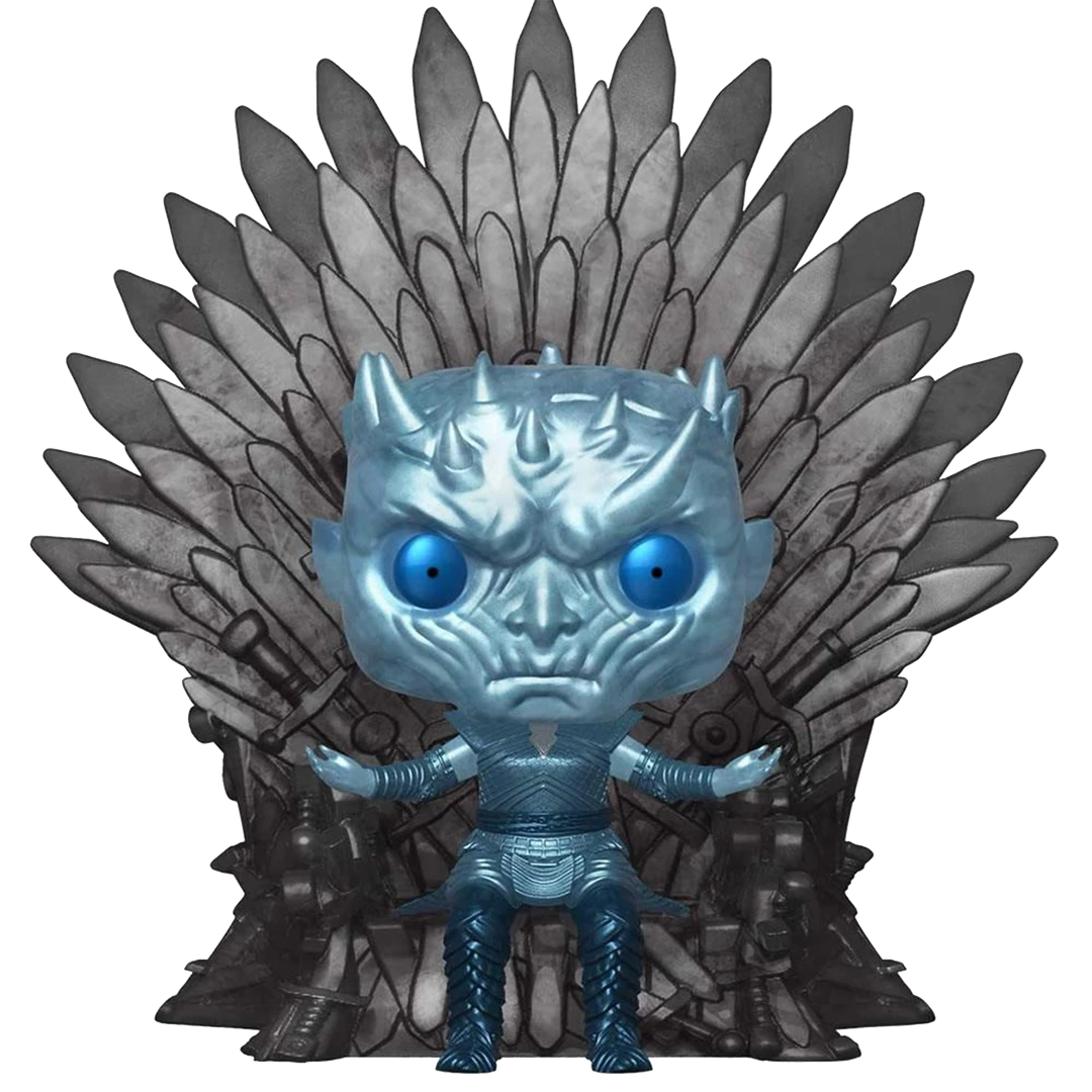 Funko Pop! Game Of Thrones Night King Metallic On Iron Throne HBO GOT Figure Action Figures 4 Funko Pop! Game Of Thrones Night King Metallic On Iron Throne HBO GOT Figure Action Figures