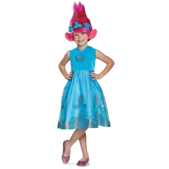 Disguise Trolls Poppy Deluxe With Wig Girls Licensed Costume - Medium (7/8) Costumes