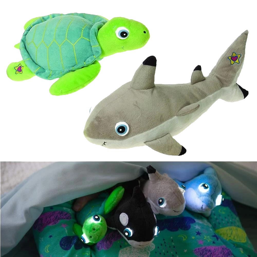 Cortex Toys NightBuddies Baby Sea Turtle & Shark 2pk Light-Up Plush Animal Toy Set 3 Cortex Toys NightBuddies Baby Sea Turtle & Shark 2pk Light-Up Plush Animal Toy Set