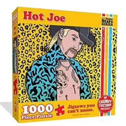 Chunky Custard Puzzles Hot Joe Tiger King Jigsaw Puzzle 1000ct Piece Premium Quality Pop Culture
