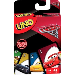 Mattel UNO Disney Pixar Cars Card Matching Family Friendly Fun