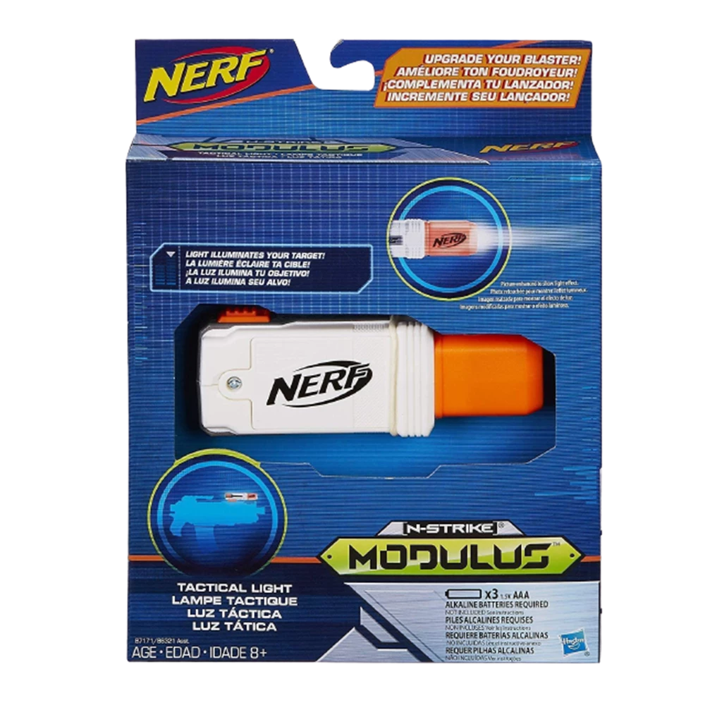 Hasbro Nerf Dart Blaster N-Strike Modulus Tactical Light Upgrade Attachment Water Toys 3 Hasbro Nerf Dart Blaster N-Strike Modulus Tactical Light Upgrade Attachment Water Toys