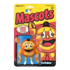 Super 7 MLB Crazy Crab Mascots San Francisco Giants Reaction Action Figure Collectable