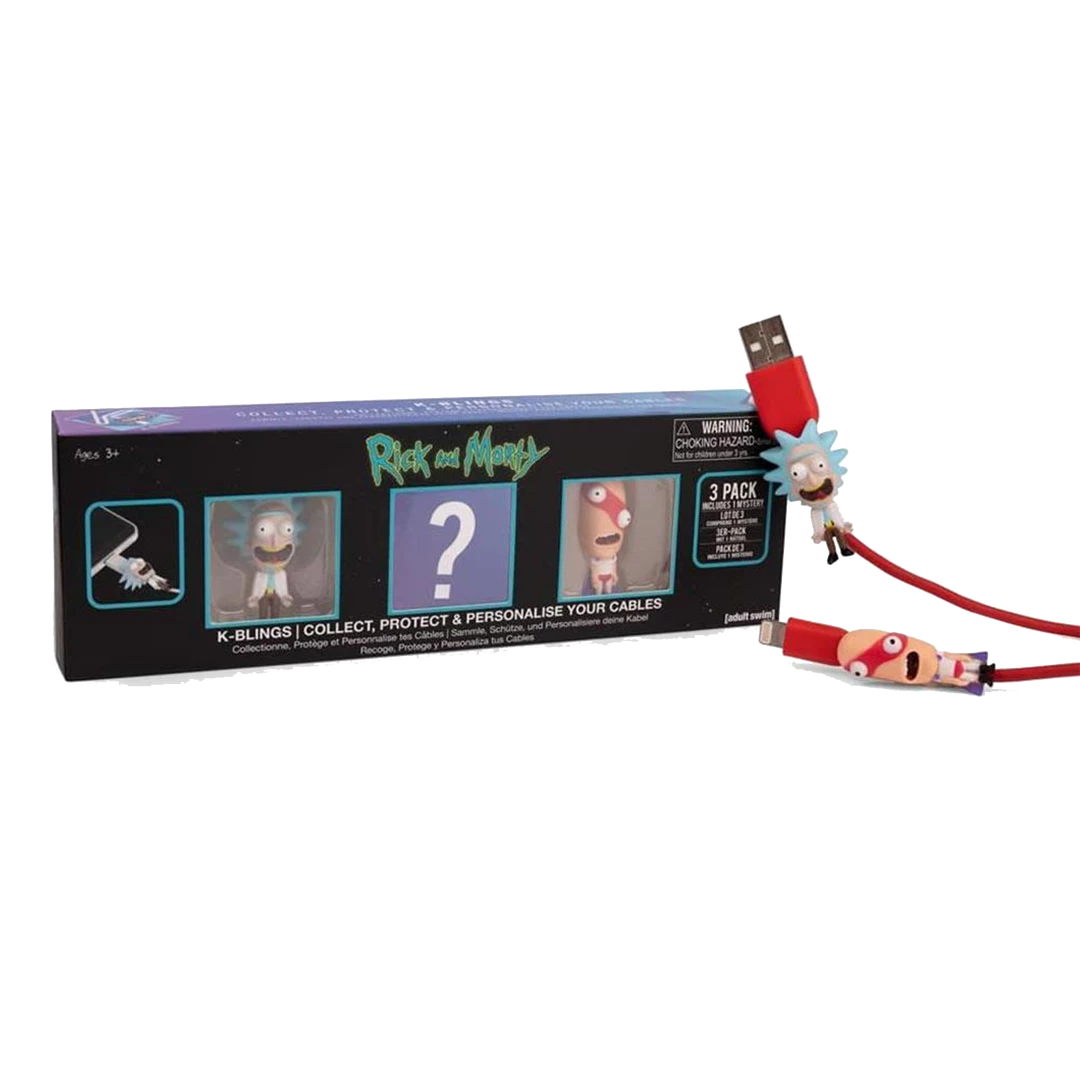 WOW! Stuff Rick & Morty K-Blings 3-pack Cable Protectors Personalize Adult Swim 2 WOW! Stuff Rick & Morty K-Blings 3-pack Cable Protectors Personalize Adult Swim