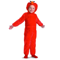Disguise Sesame Street Elmo Plush Fur Deluxe Boys Costume Outfit - Large (4/6)