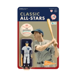 Super7 Action Figures Joe DiMaggio New York Yankees Reaction Figure - Articulated (Retro)