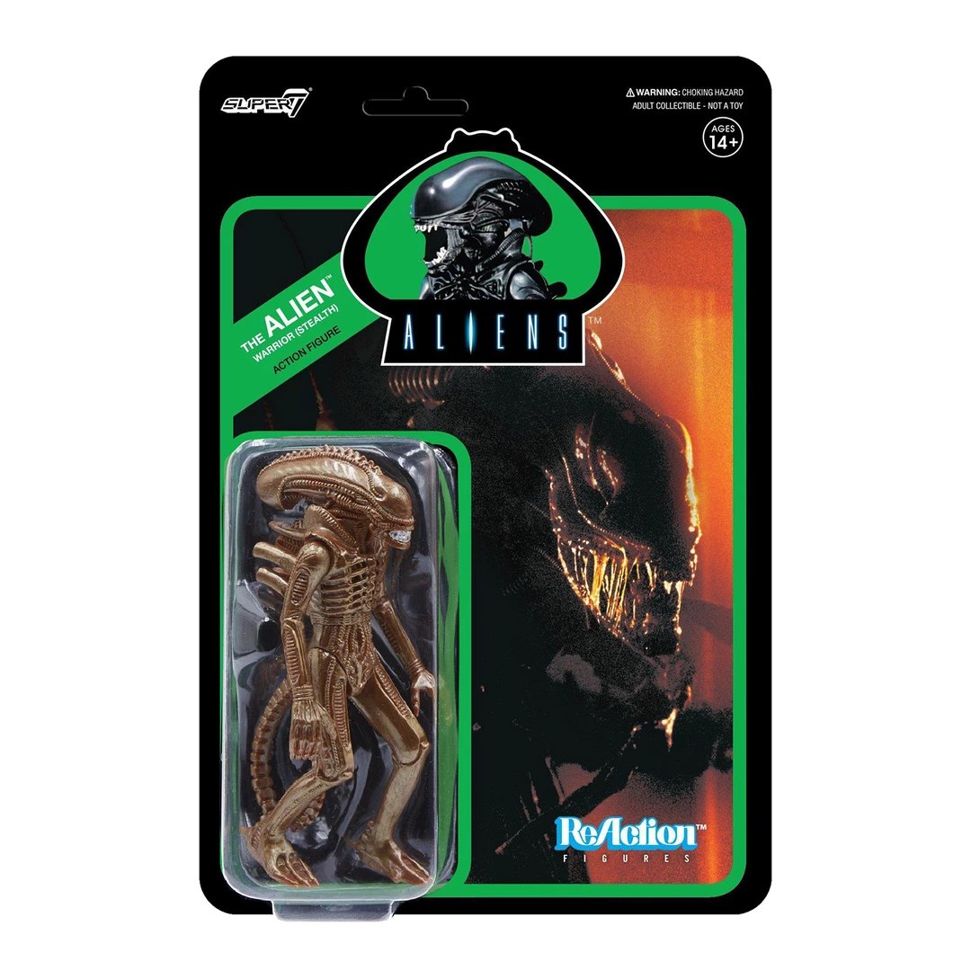 Super7 Aliens Warrior Alien Bronze Action Figure Xenomorph Stealth Horror Movie 3 Super7 Aliens Warrior Alien Bronze Action Figure Xenomorph Stealth Horror Movie