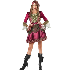 Seasons Lady Pirate She-Pirate Womens Costume Dress - Medium (8/10) Costumes