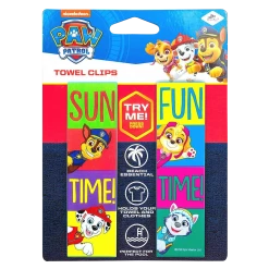 LogoPegs Paw Patrol Beach Towel Clips Sun Fun Time Nickelodeon Pool Secure Bag Chair