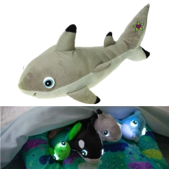 Cortex Toys Plush Toys NightBuddies Baby Sea Life Mirabella Baby Shark Light-Up Plush Animal Toy