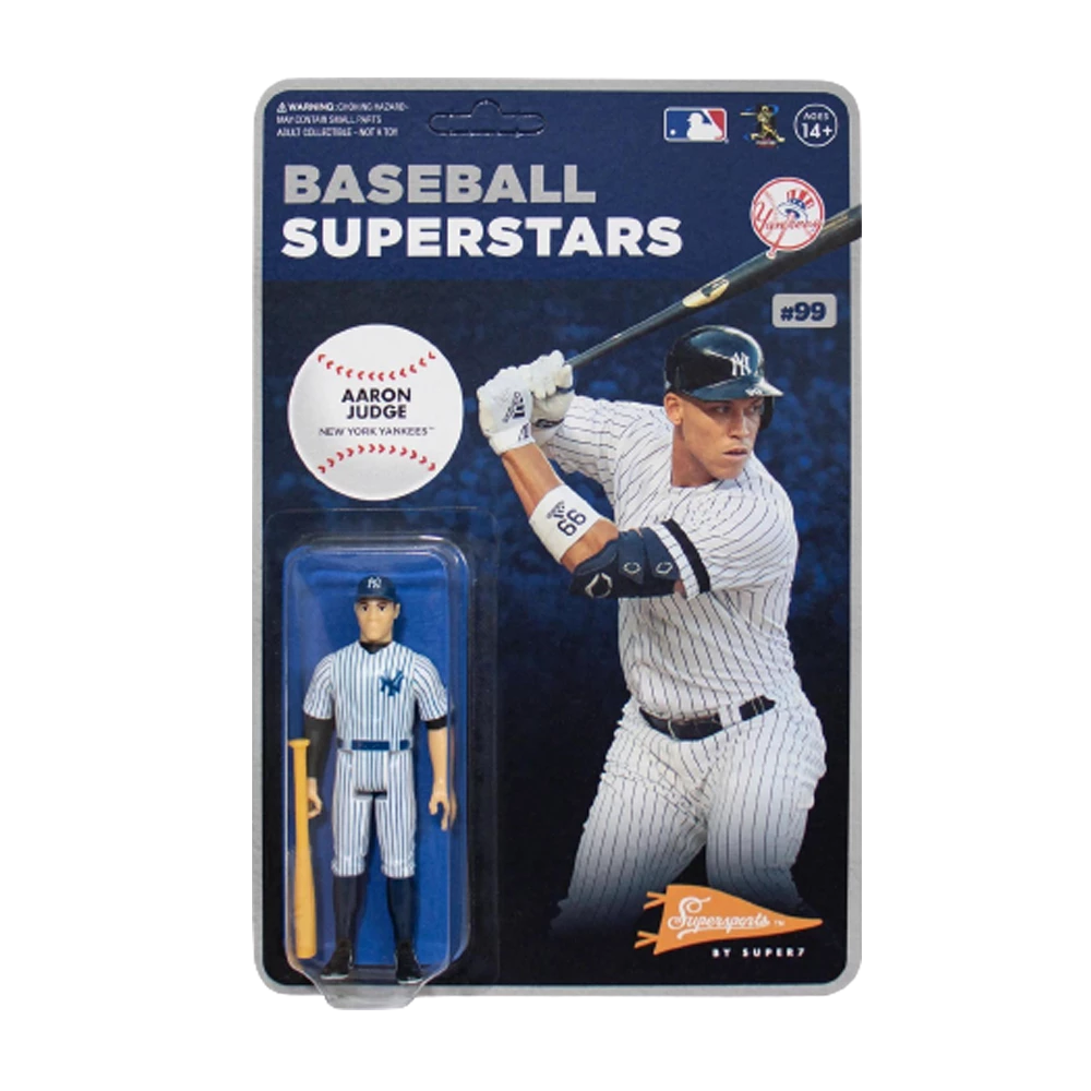 Super7 Action Figures MLB Modern Aaron Judge New York Yankees Baseball Superstar Figure - Articulated (Retro) 3 Super7 Action Figures MLB Modern Aaron Judge New York Yankees Baseball Superstar Figure - Articulated (Retro)