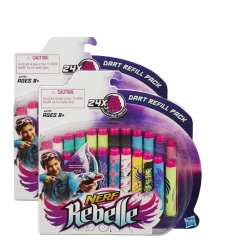 Hasbro Water Toys Nerf Rebelle Secrets & Spies Dart Refill 2PK 48ct For Blasters