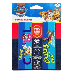 LogoPeg Paw Patrol Beach Towel Clips Chilling Out Cool Nickelodeon Pool Secure Bag Chair