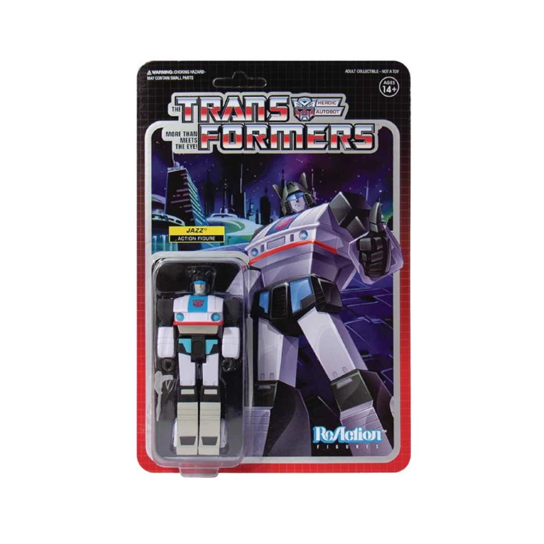 Super 7 Action Figures Transformers Jazz Reaction Figure - Articulated (Retro) 3 Super 7 Action Figures Transformers Jazz Reaction Figure - Articulated (Retro)