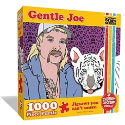 Chunky Custard Puzzles Gentle Joe Tiger King Jigsaw Puzzle 1000ct Piece Pop Culture Premium Quality