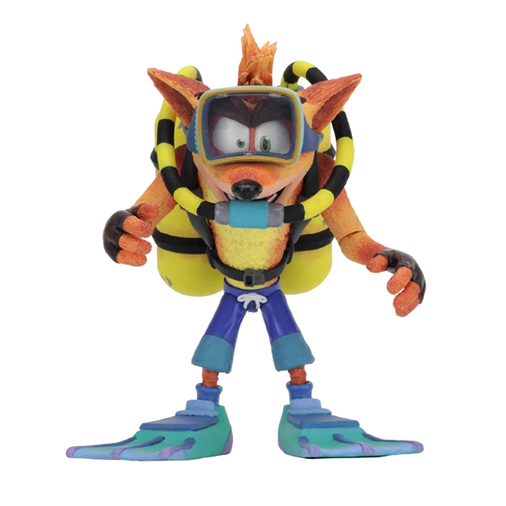 NECA Crash Bandicoot Deluxe Figure With Scuba Diving Gear 7" Action Figures 4 NECA Crash Bandicoot Deluxe Figure With Scuba Diving Gear 7" Action Figures