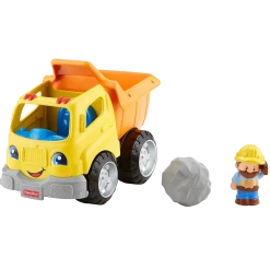 Fisher-Price Little People Dump Truck Construction Worker Figure Action Figures