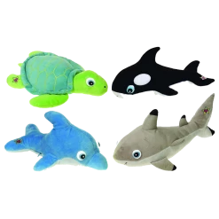 Cortex Toys Plush Toys NightBuddies Baby Sea Light-Up Plush 4pk Turtle Dolphin Shark Orca Whale Set