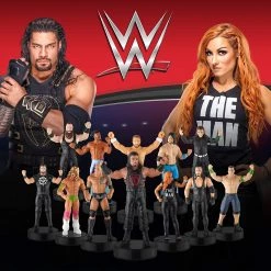 Action Figures WWE Stampers 12pk Smackdown Champion Character Figures Deluxe Set Box PMI International
