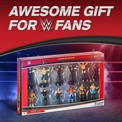 Action Figures WWE Stampers 12pk Smackdown Champion Character Figures Deluxe Set Box PMI International