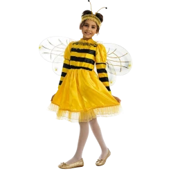 5 O'Reet Bumblebee Bee Girls Animal Costume Dress-Up Play Kids - Small