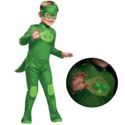 Disguise Costumes PJ Masks Gekko Deluxe Light-Up Toddler Kids Costume - Small (2T)