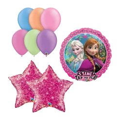 Frozen Birthday Party Singing Balloon Kit Bouquet Disney