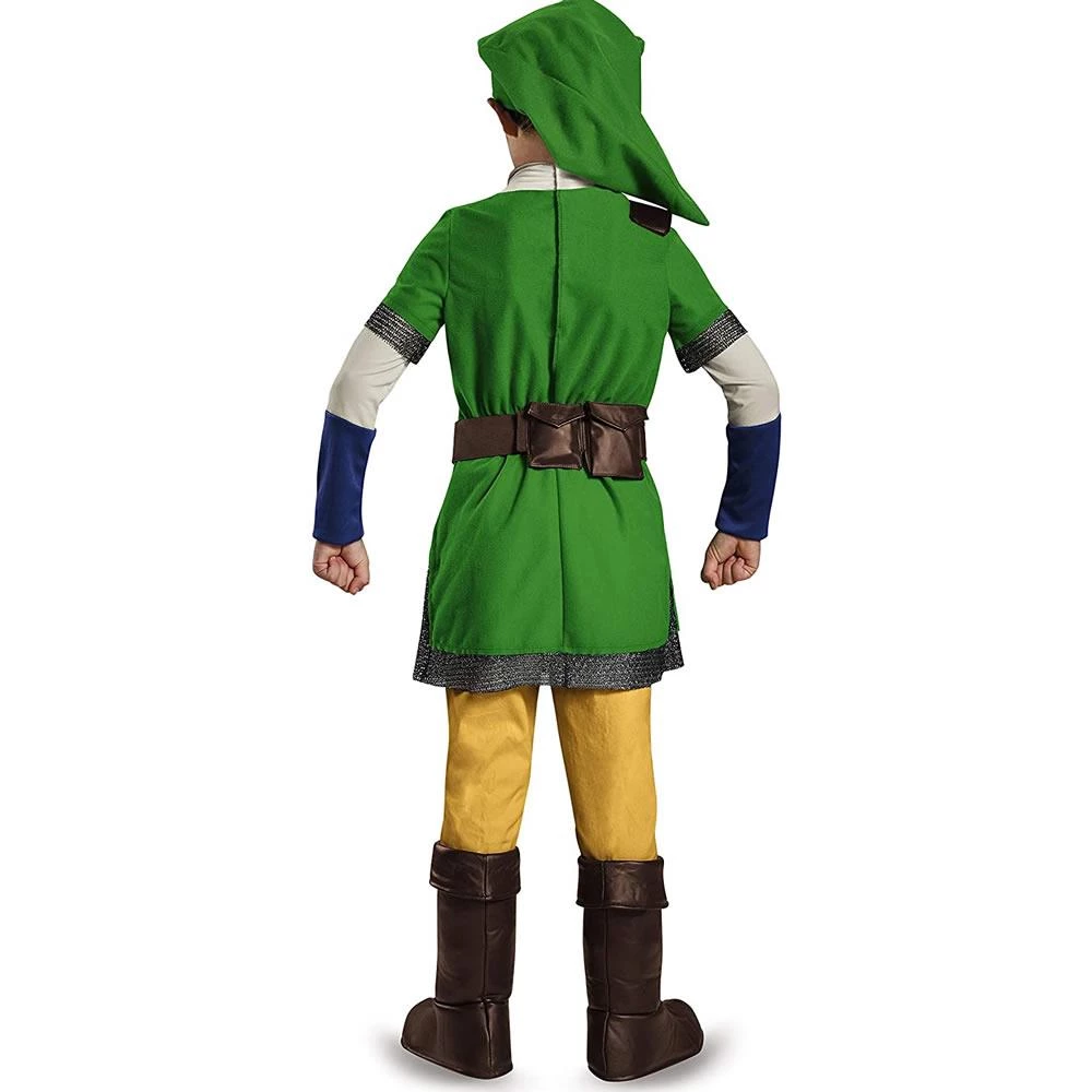 Legend Of Zelda Link Deluxe Kids Size L 10/12 Nintendo Character Costume Disguise 4 Legend Of Zelda Link Deluxe Kids Size L 10/12 Nintendo Character Costume Disguise