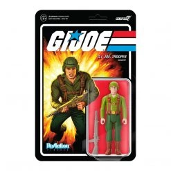 Action Figures G.I. Joe Trooper Greenshirt Tan Infantry Army Grunt Animated Figure Super7