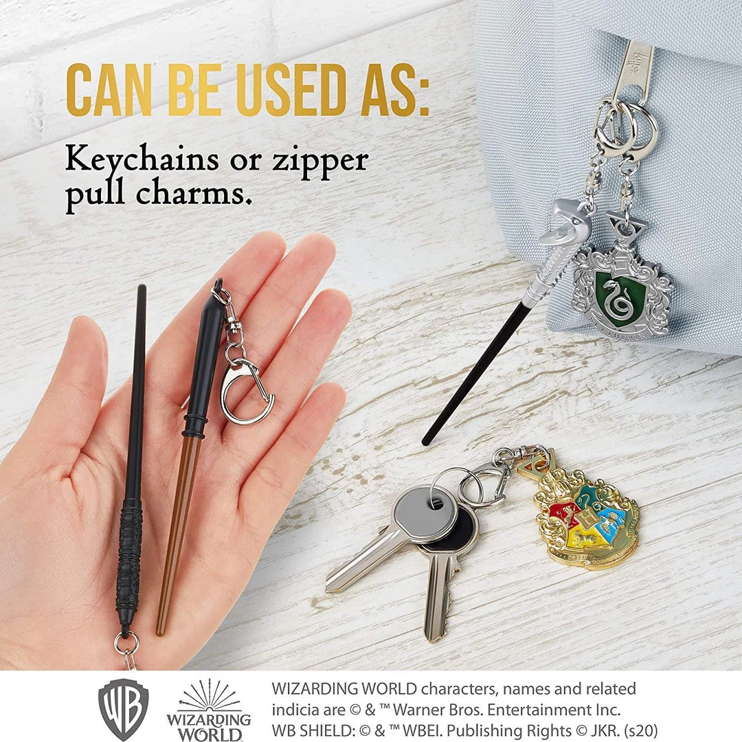Harry Potter Wand Keychains 6pk Hogwarts Slytherin Crest Voldemort Severus Lucius Draco PMI International 5 Harry Potter Wand Keychains 6pk Hogwarts Slytherin Crest Voldemort Severus Lucius Draco PMI International