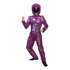 Disguise Costumes Power Rangers Movie Pink Ranger Deluxe SABAN Licensed Costume - Large (10/12)