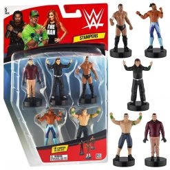 WWE Wrestler Stampers 5pk Hardy Kofi Kingston John Cena Finn Wyatt PMI International Wrestling
