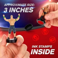 WWE Wrestler Stampers 5pk Hardy Kofi Kingston John Cena Finn Wyatt PMI International Wrestling